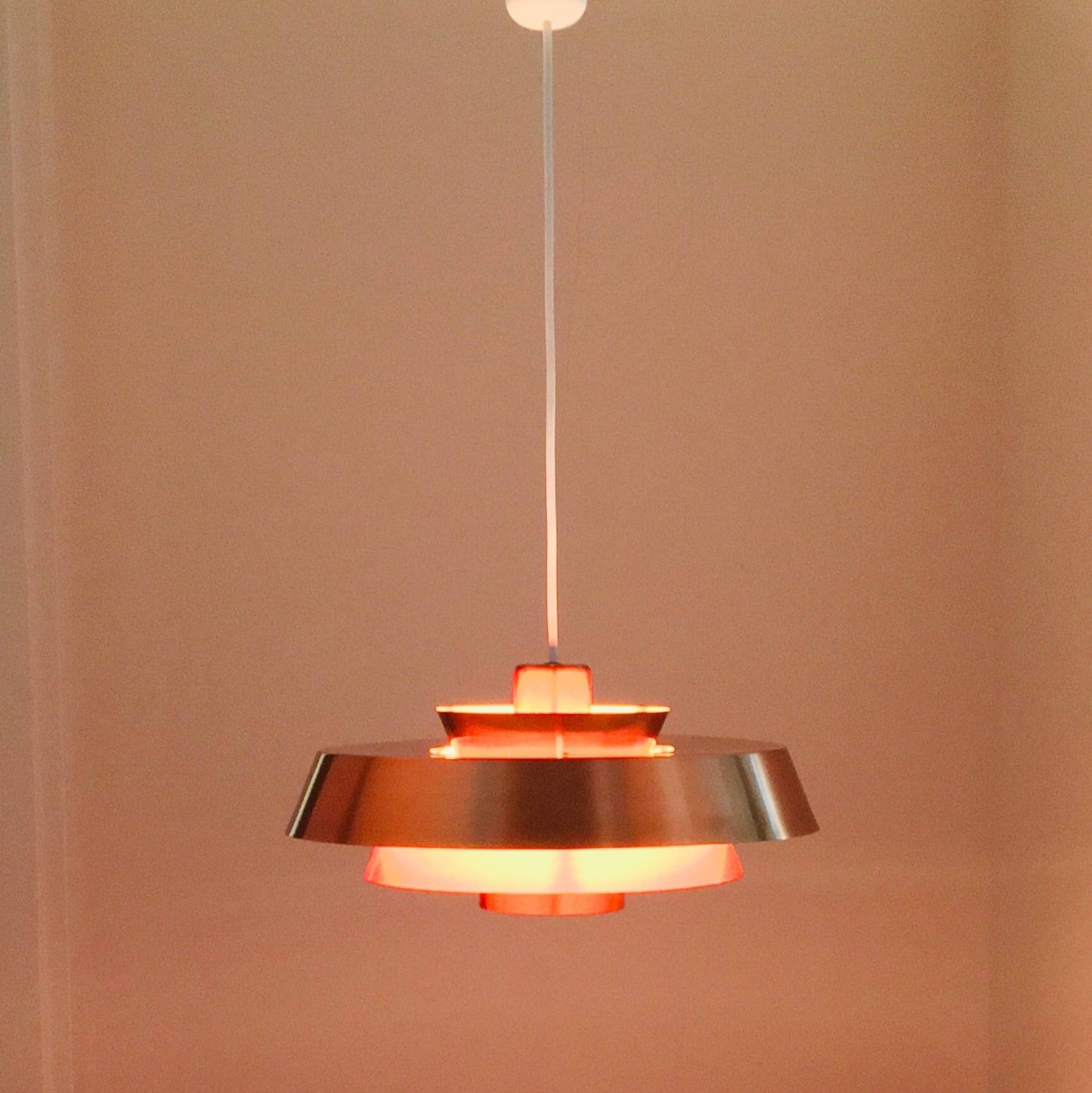 Mid Century Brass Ceiling Light - Jo Hammerborg for Fog & Mørup, Denmark