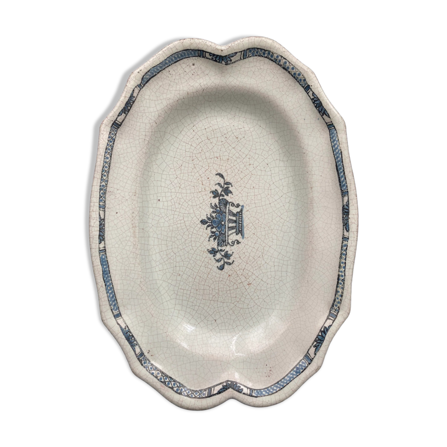 Brown ass earthenware dish Forges Les Eaux, early 19th century