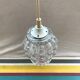 Old glass pendant light, 70s