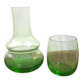 service " verre d'eau " vert Gobelet Carafe de nuit