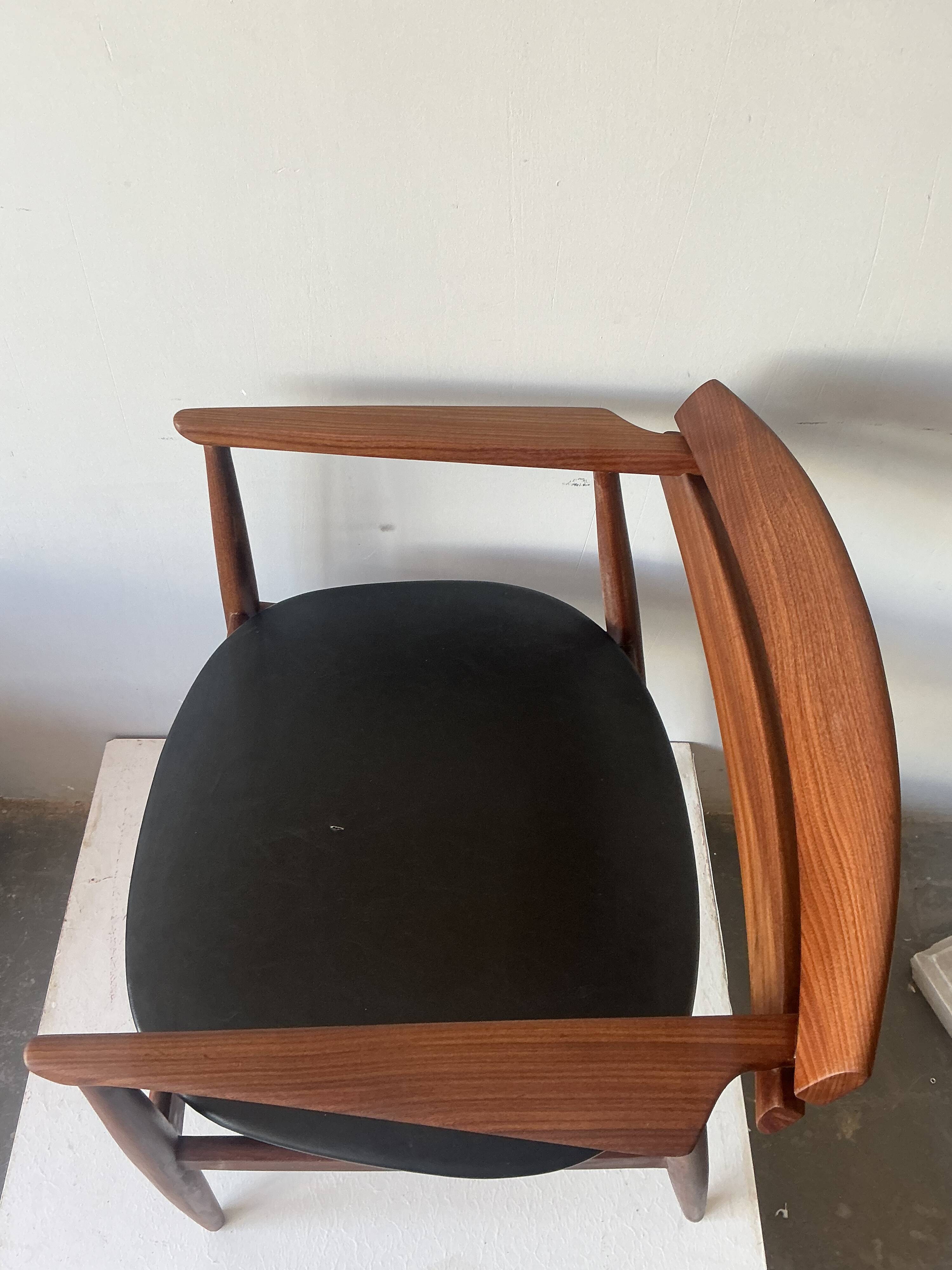 Fauteuil de bureau danois en teck