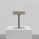Vintage Mid-century design stool in chrome with white leather seat, 1970s