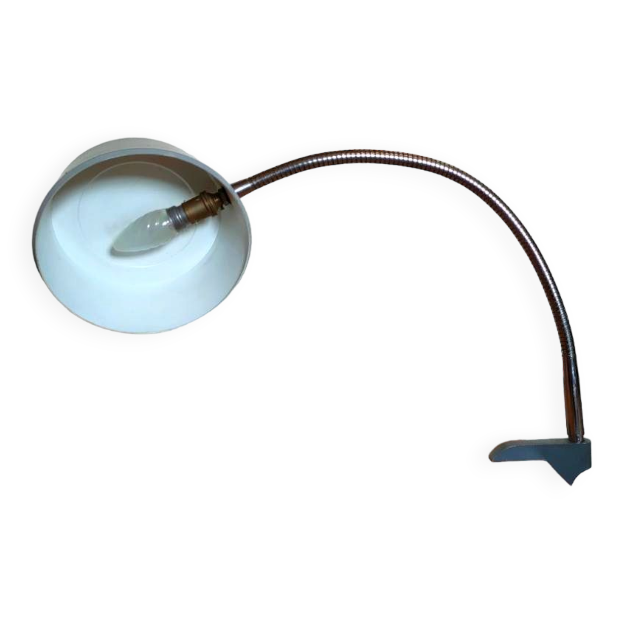 Lamp Jumo flexible arm and vice design 60s