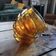 amber glass bowls – organic triangular shape – 1970s