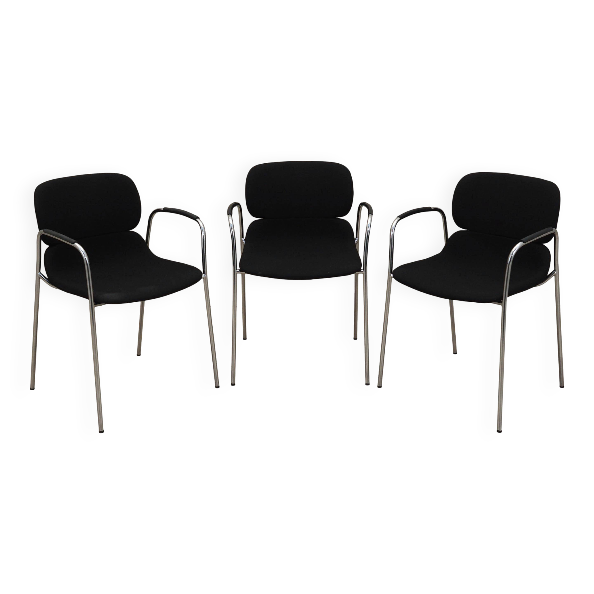 Set of three chairs, Italian design, 1970s, production: Italy