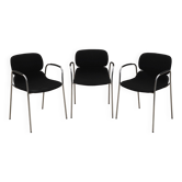 Set of three chairs, Italian design, 1970s, production: Italy