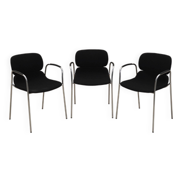 Set of three chairs, Italian design, 1970s, production: Italy