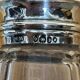 Cut glass sugar bowl and sterling silver by William Moulson 1844