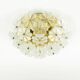 Mid-Century Floral Murano Glass Flush Mount by Ernst Palme for Palwa, Germany, 1960s