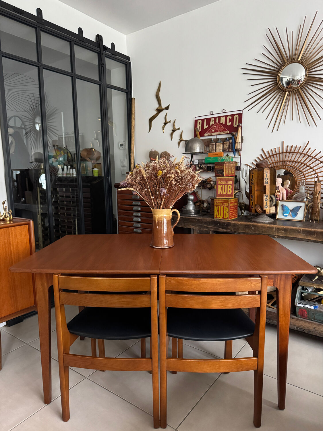 Ensemble de 4 chaises style scandinave vintage