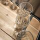 12 small twisted bistro glasses, 19th century