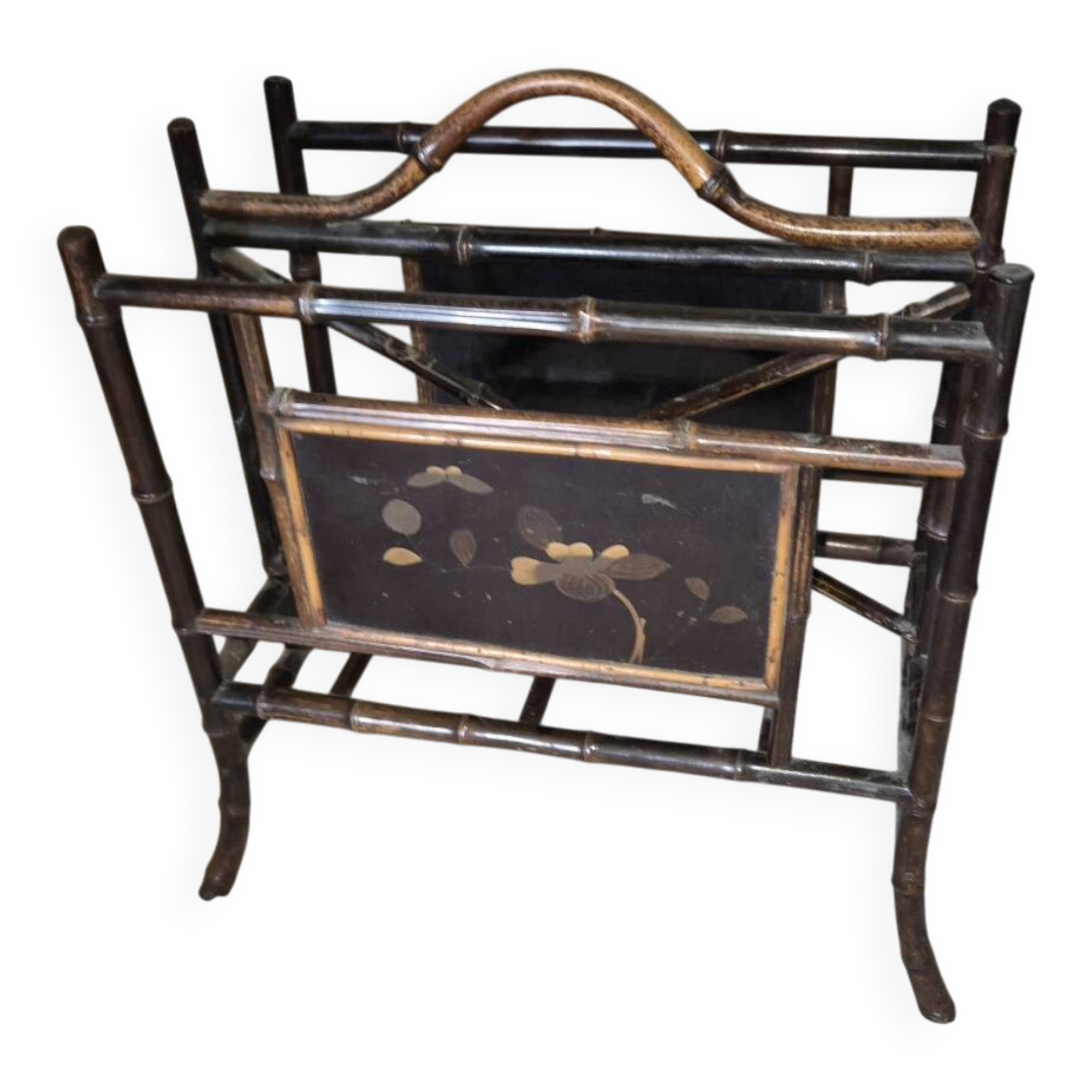 Bamboo magazine rack