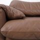 Set of Cassina Maralunga 2 seaters in mocca leather