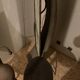 Dressing table coat rack by Roger Landault with its chair.