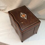 Old liquor cellar box with empty servant removable tray XlXeme H-27cm-L-32.5 cm-Pr-24cm-