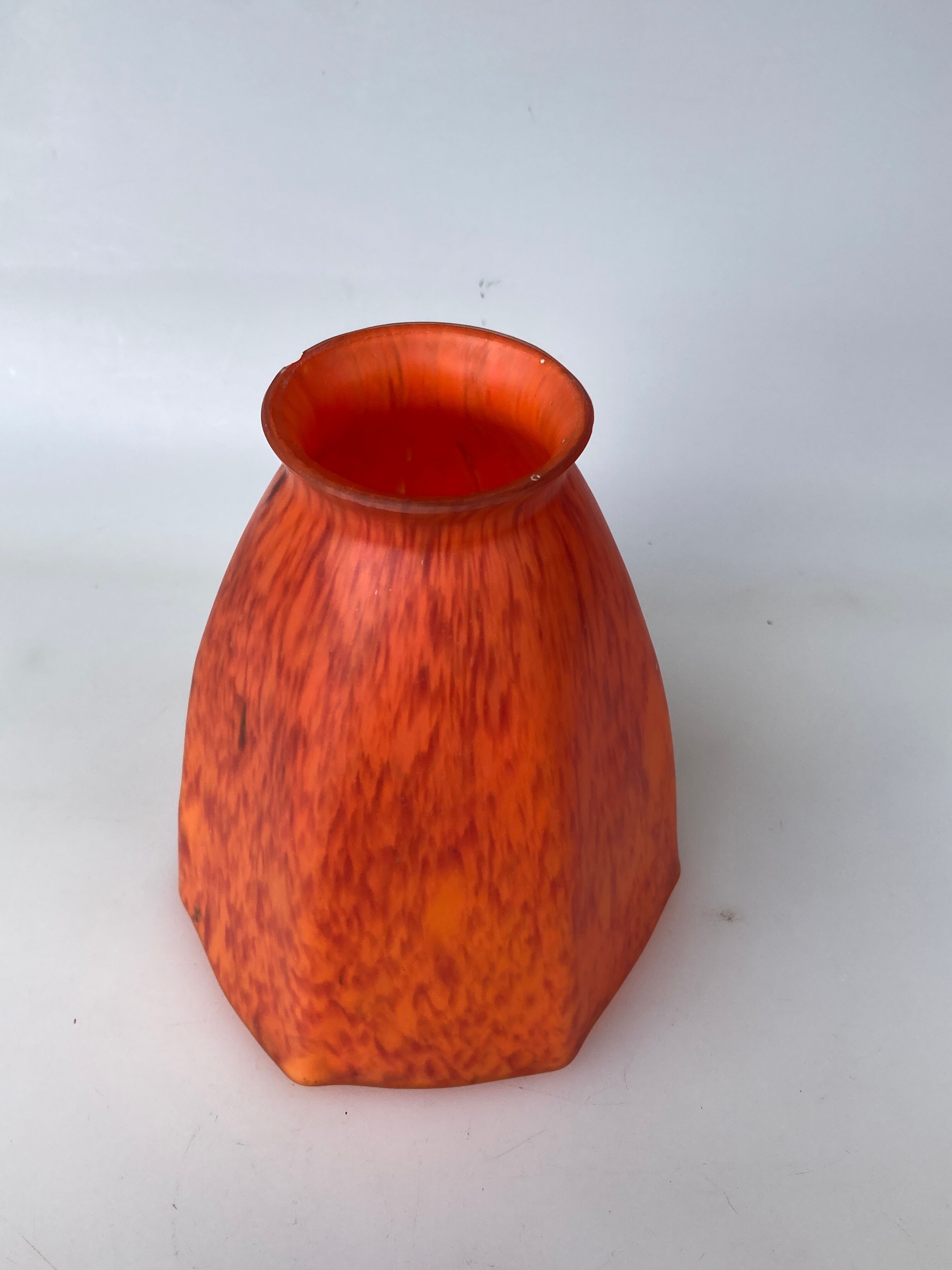 Orange glass tulip tulip lampshade