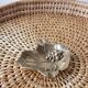 Silver-plated catchall - vine leaf with bunch of grapes