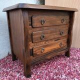 Brutalist elm chest of drawers