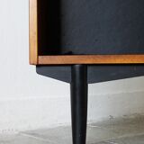 Bibliothèque en teck suédois vintage par Hugo Troeds