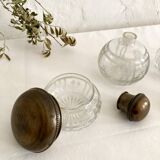 Set / Toiletries / Chiseled crystal bottles, 1920s