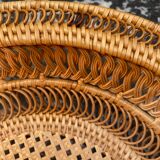 Braided straw basket