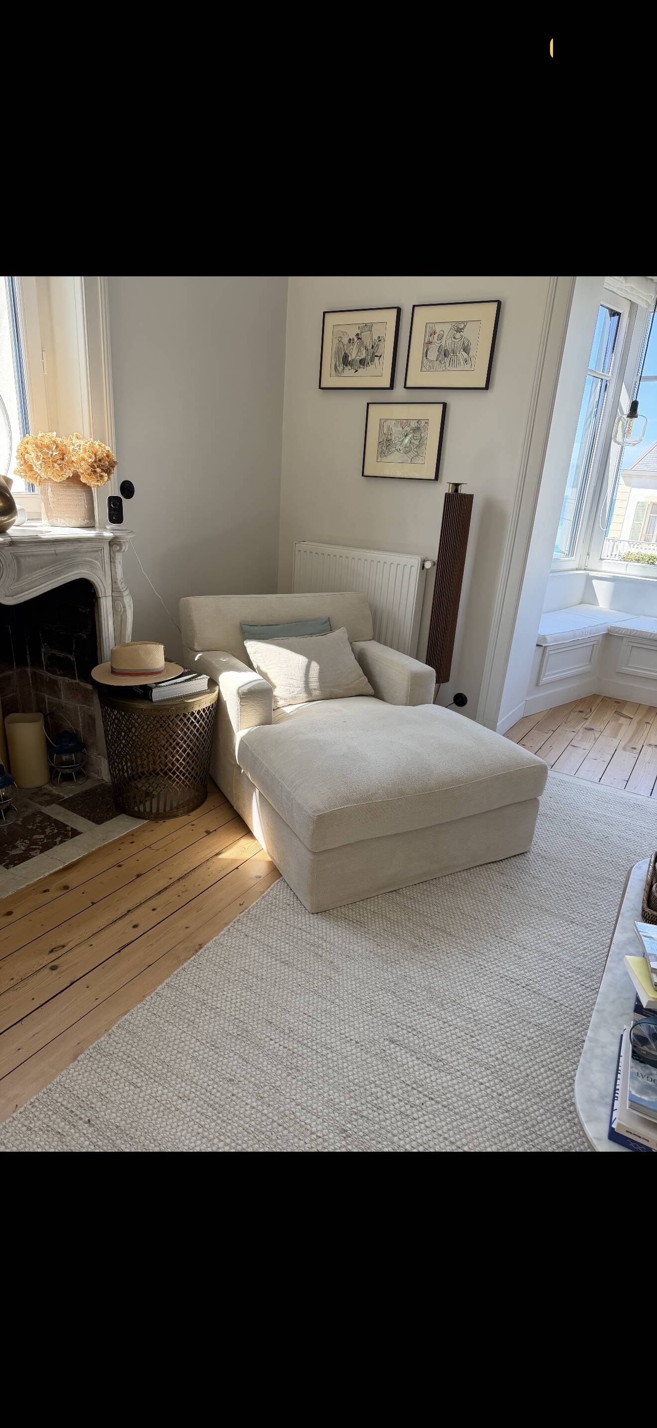 Sofa + chaise longue meridiani