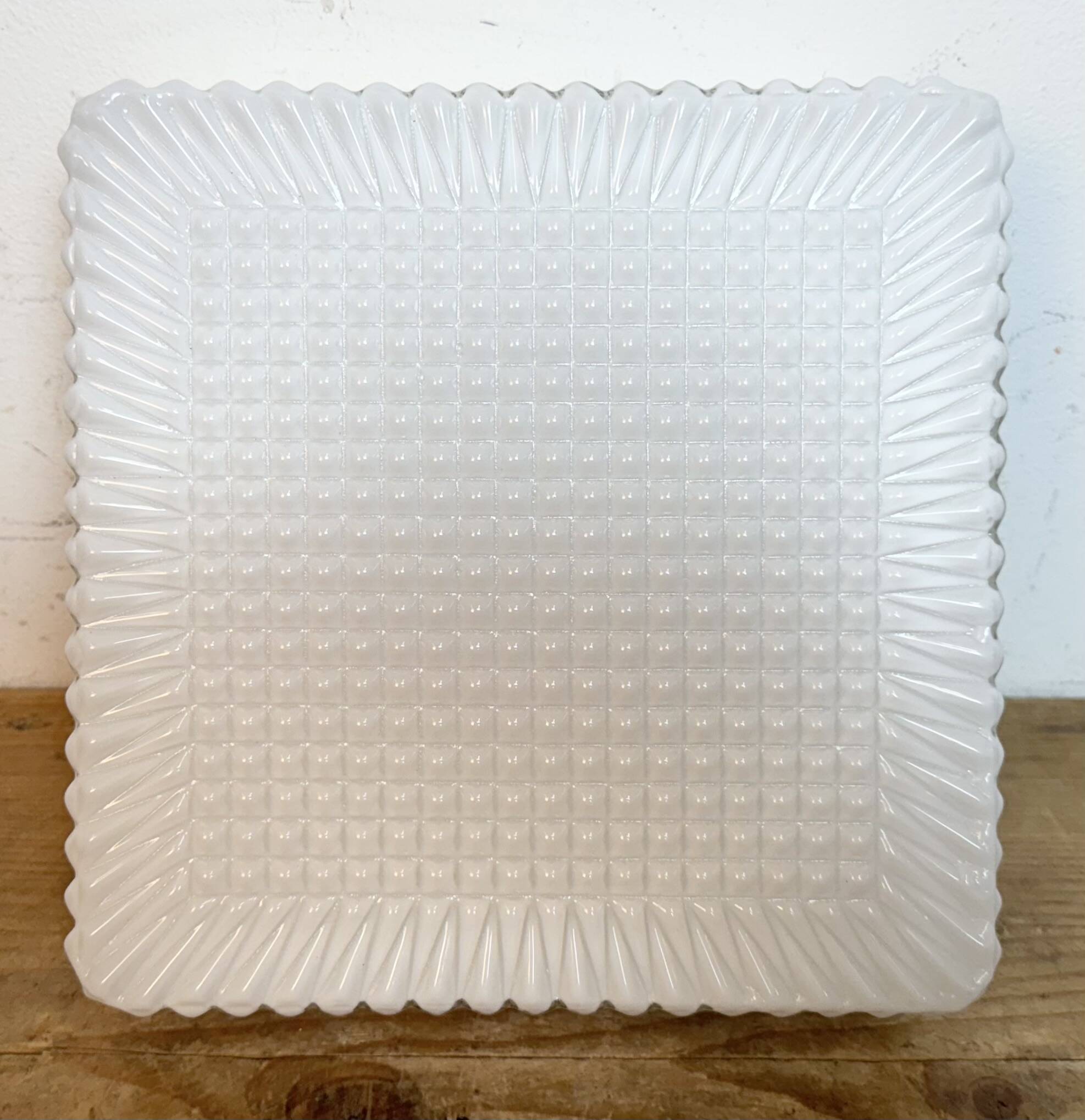 Vintage Wall Or Ceiling Light with Milk Glass, 1970s