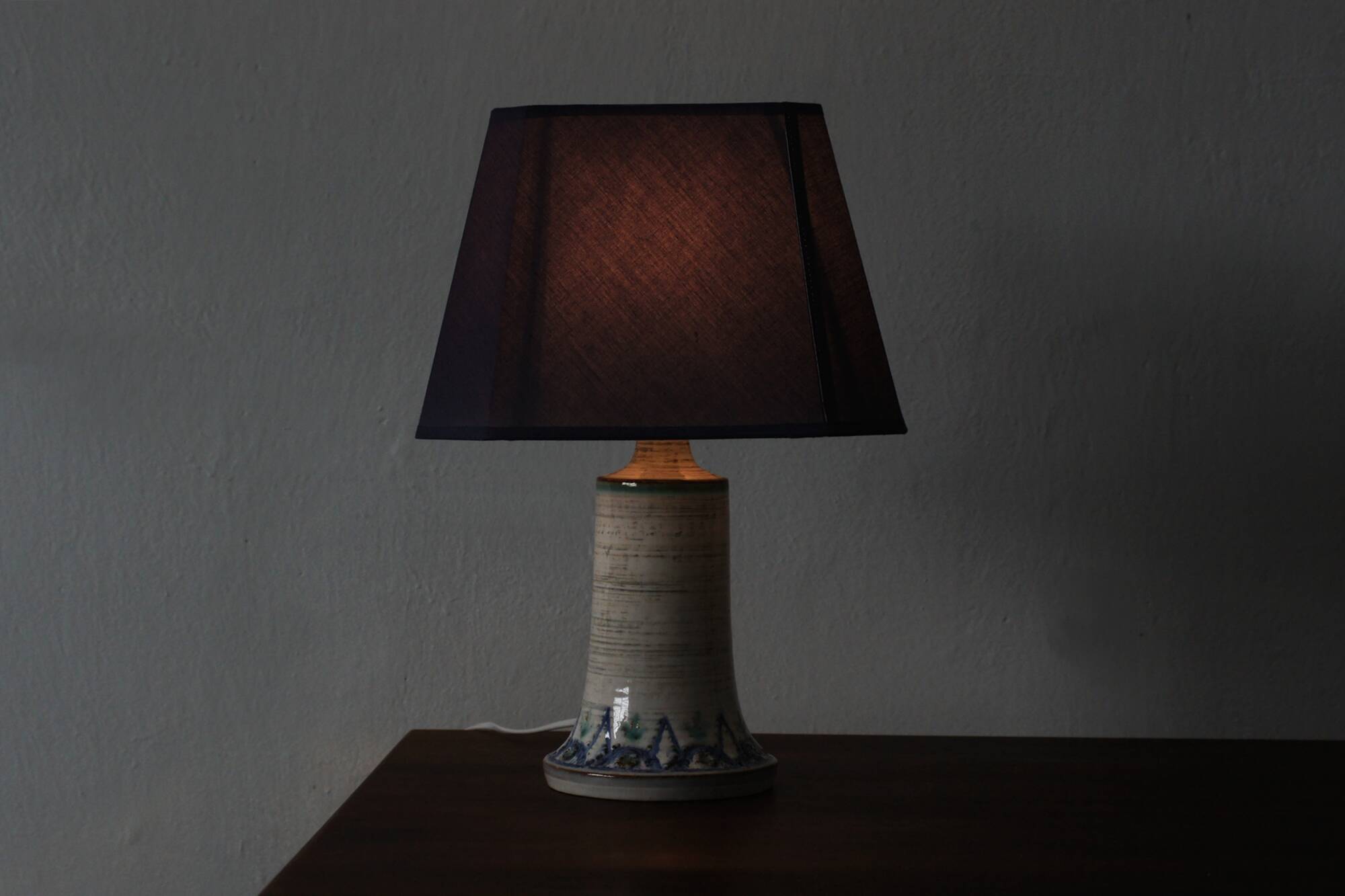 Vintage Ceramic Table Lamp from Søholm, Denmark, 1960s