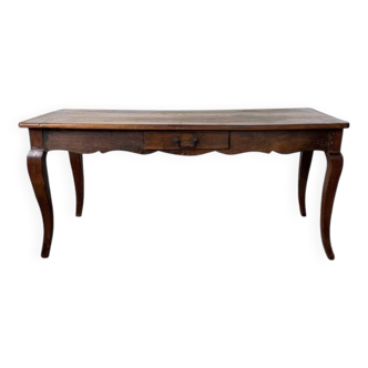 19th century walnut farmhouse desk table