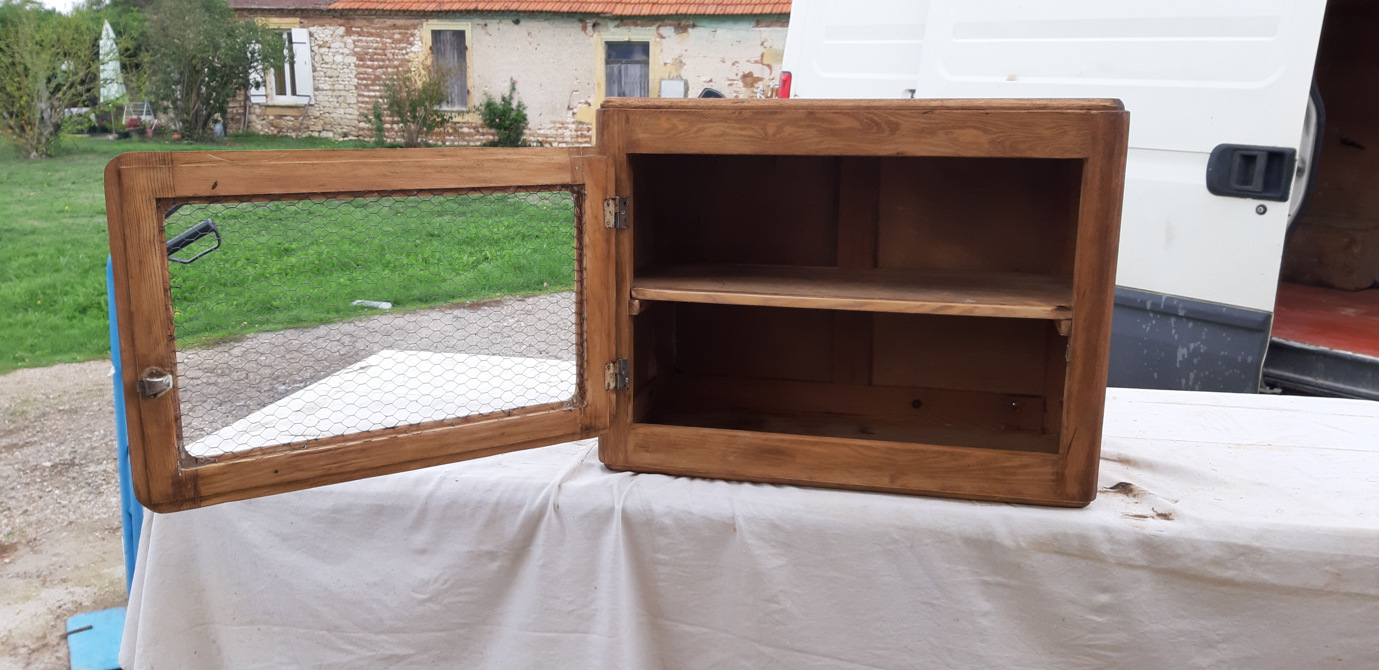Industrial wood storage cabinet