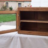 Industrial wood storage cabinet