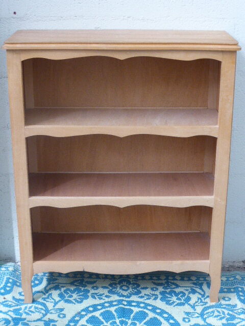 Bibus, small library, vintage raw wood 1960/70