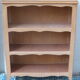 Bibus, small library, vintage raw wood 1960/70