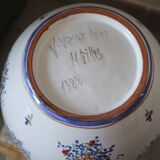 Large painted ceramic flower vase