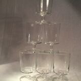 6 glasses vintage