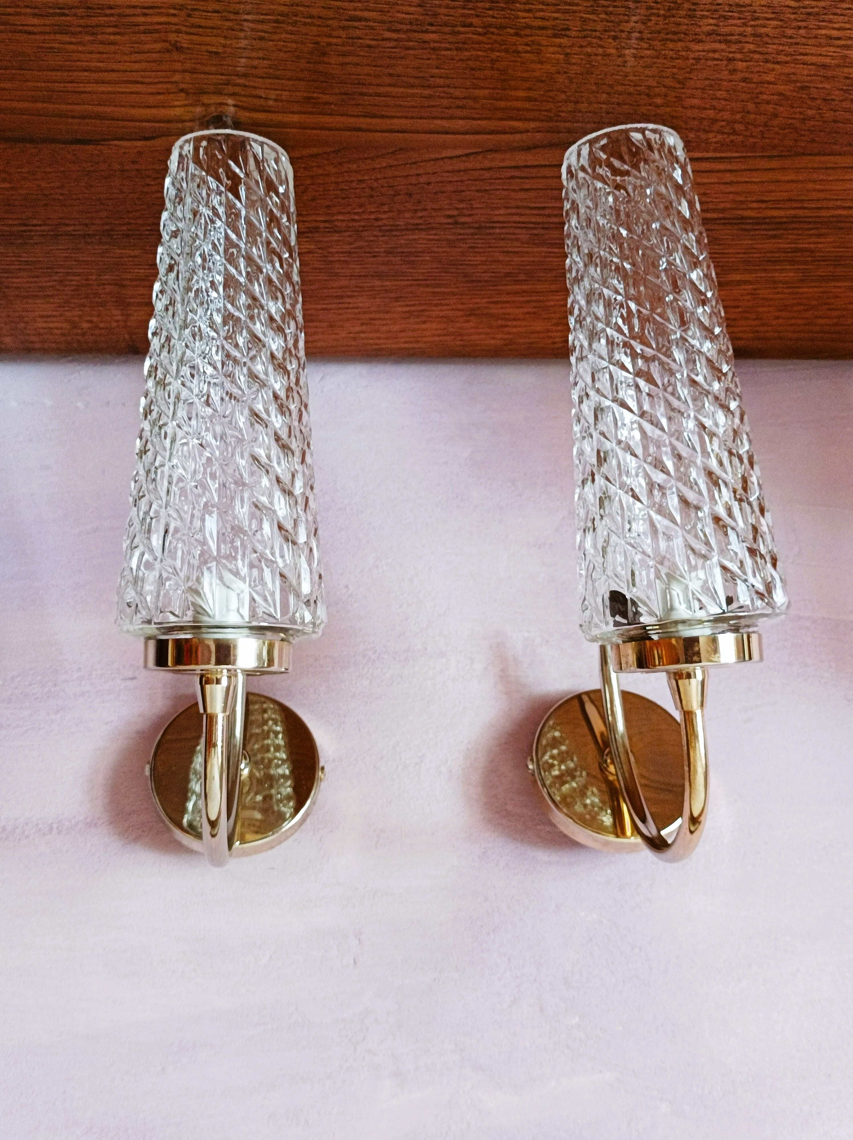 Conical sconical sconces 70s