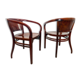 Fauteuils n° 6521 par Otto Wagner pour Thonet