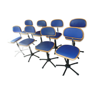 Lot de 8 chaises de bureau