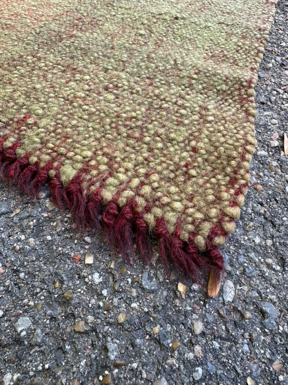Large Vintage Scandinavian Wool Rug (156x210 cm) – 70s Style