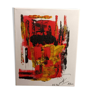 Abstract painting by decorator Erik Huet Alvarez