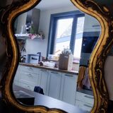 Miroir doré, 44x36 cm