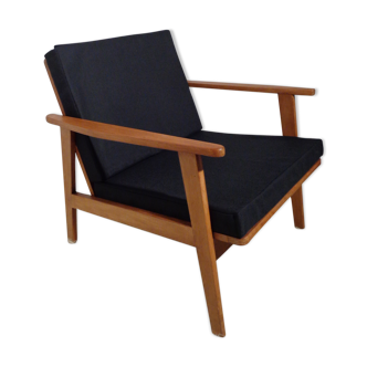 Scandinavian armchair from the 60s light wood