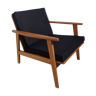 Scandinavian armchair from the 60s light wood
