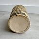 Vintage "Birch Bark" ceramic vase, cylindrical, Chamotte