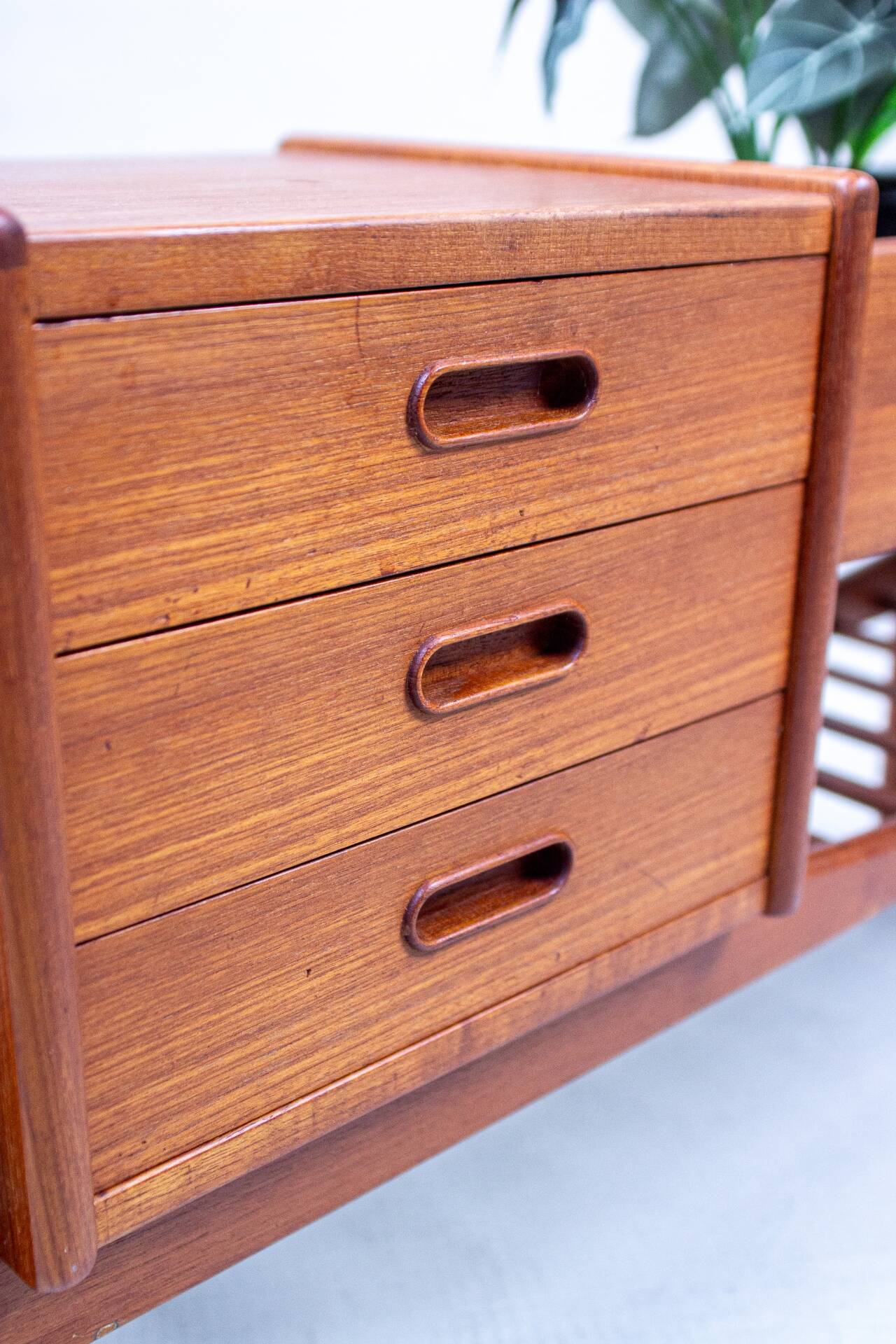 Arne Wahl Iversen plant bench chest of drawers vintage teak Danish 60s