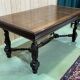 Breton oak dining table - 50s