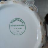 Tea set or pearly white coffee