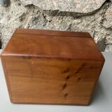 wooden index card box for office