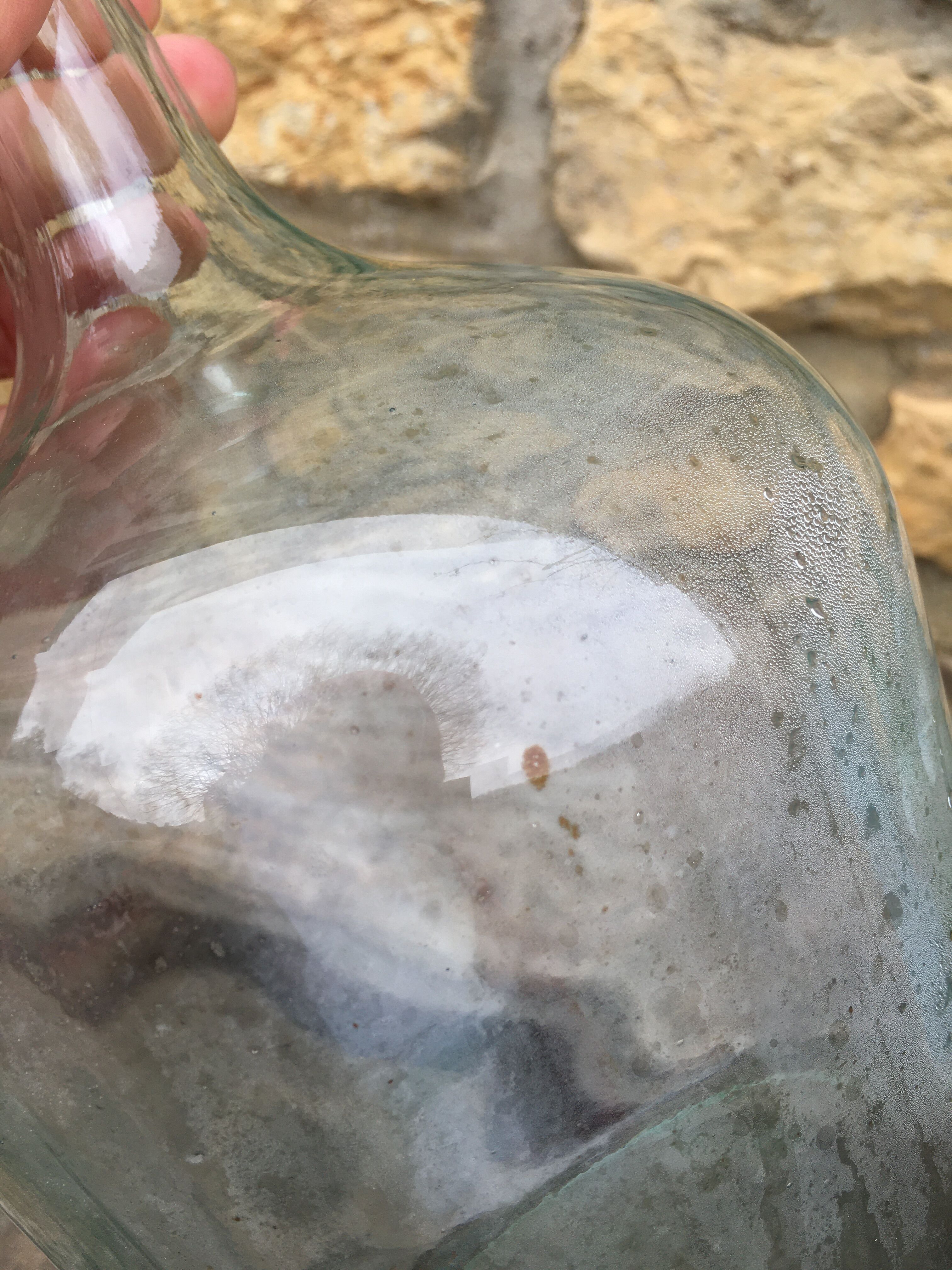 Transparent demijohn 2L