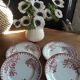 Set of 4 dinner plates Earth iron Iris